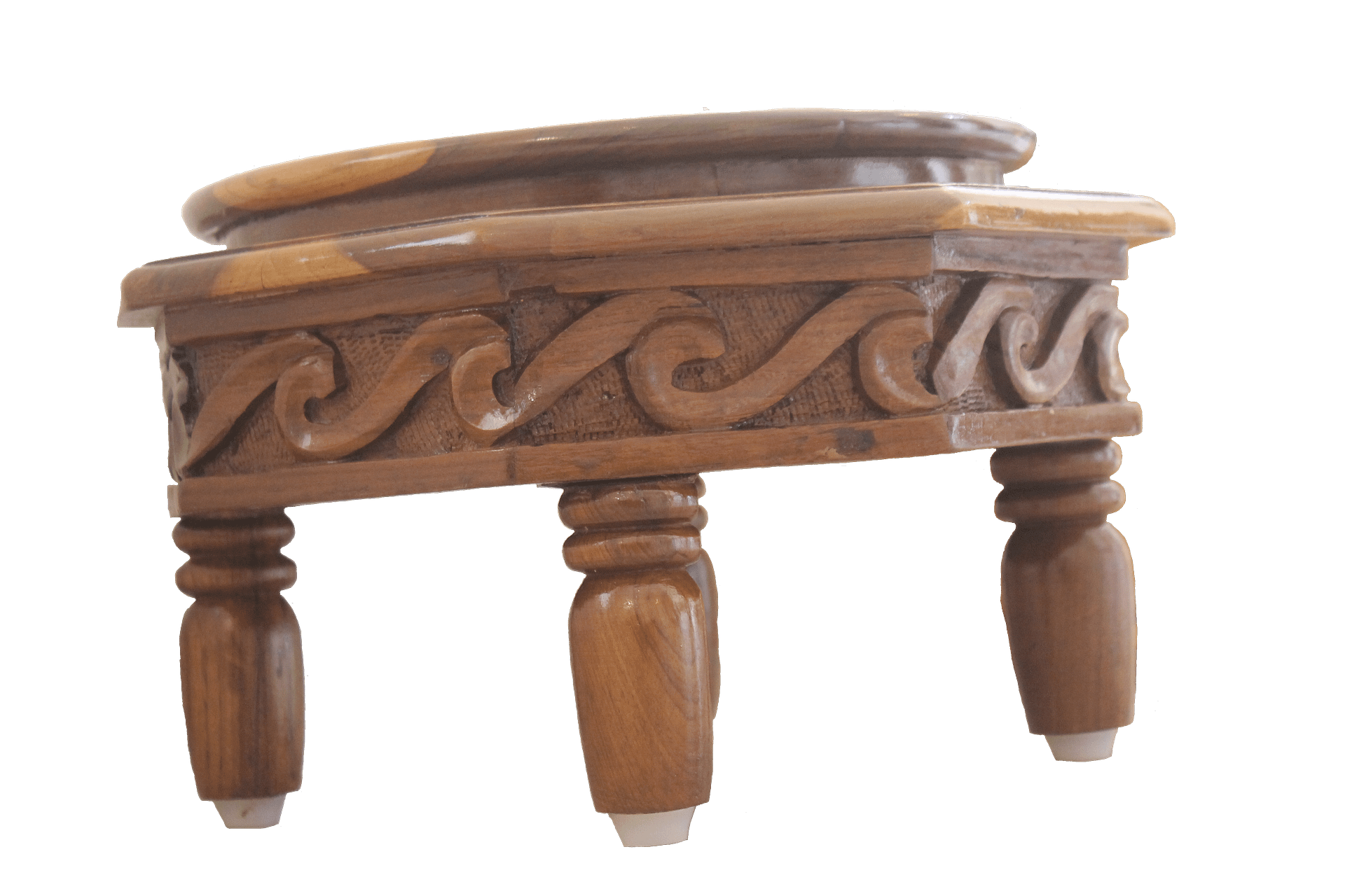 Wooden Ottoman Stool