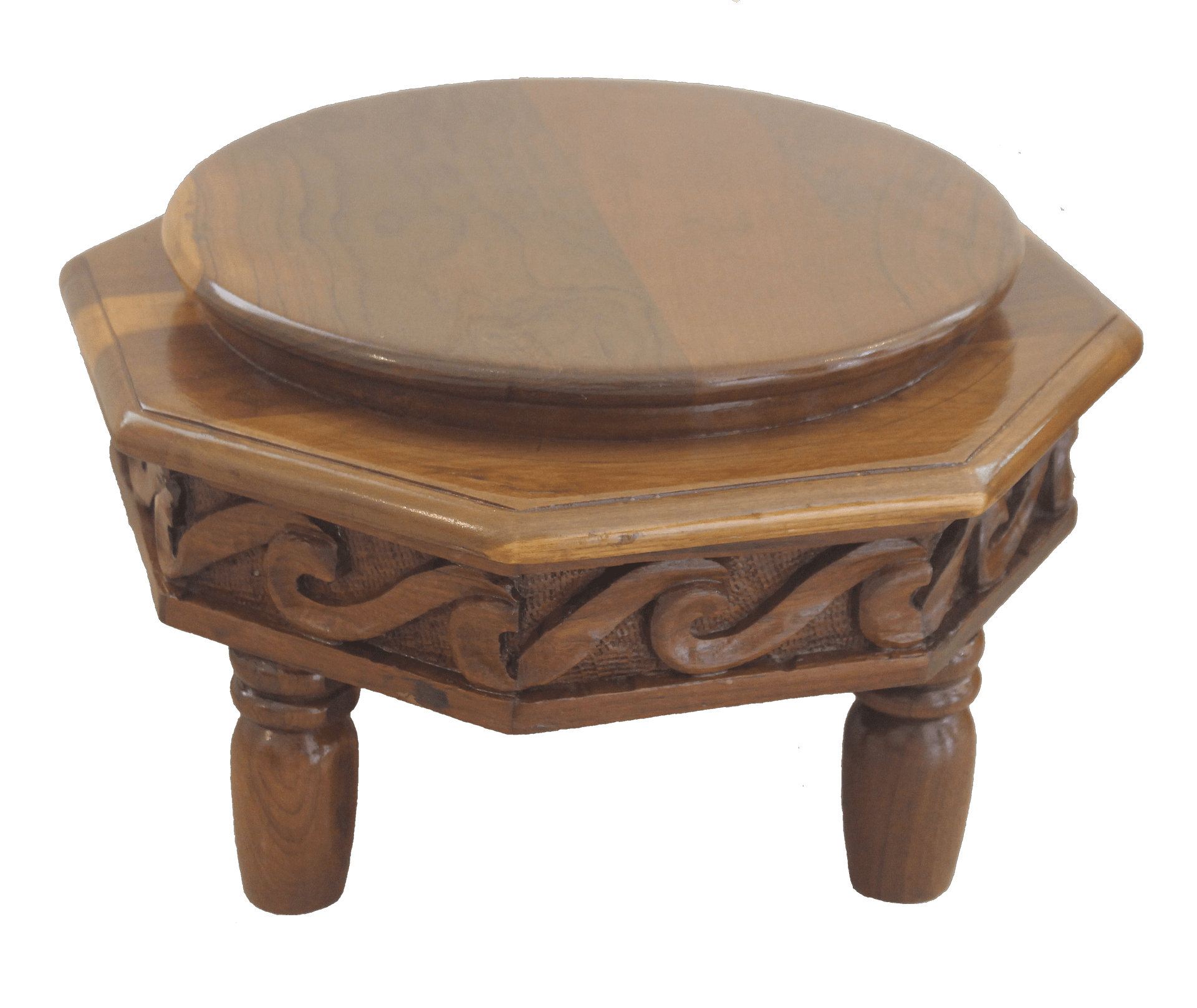 Wooden Ottoman Stool